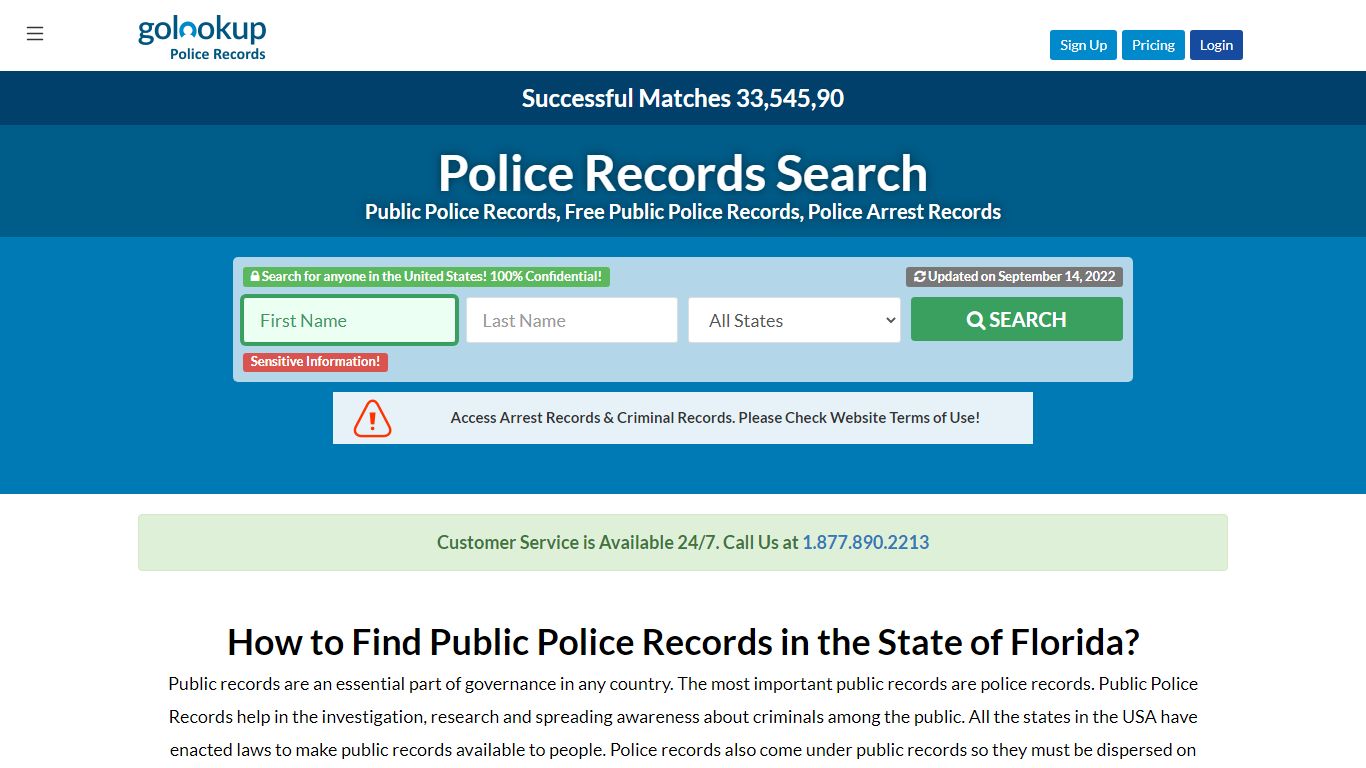 Florida Police Records, Florida Police Records Search - GoLookUp